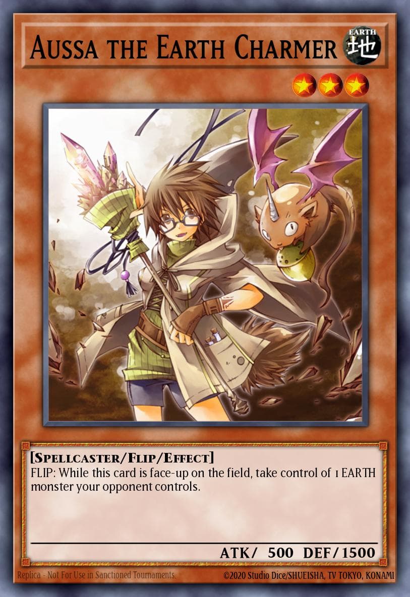 Carte Yu-Gi-Oh! Aussa the Earth Charmer #004 — THE CHRONICLES DECK: Spirit Charmers (All-Foil Edition)