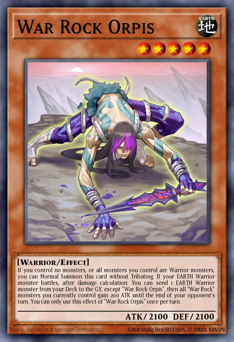 Carte Yu-Gi-Oh! War Rock Orpis #095 — Blazing Vortex