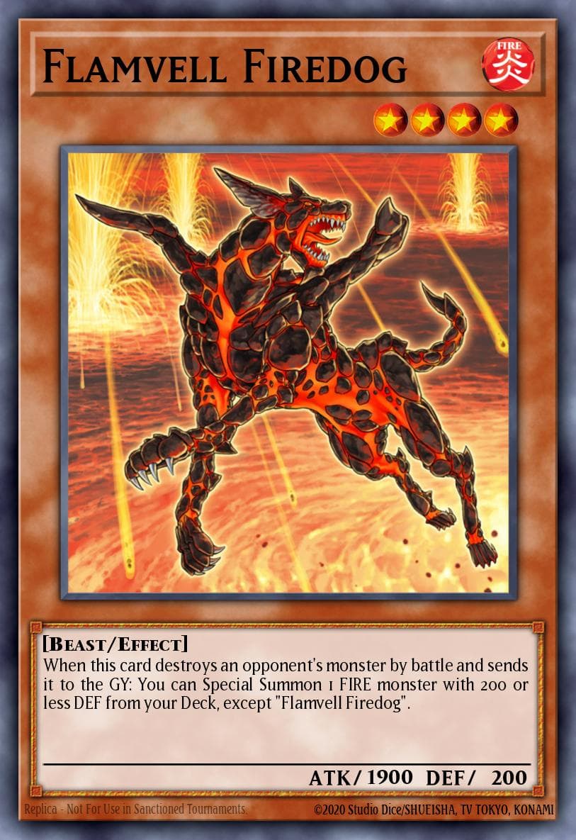 Carte Yu-Gi-Oh! Flamvell Firedog #004 — Astral Pack One