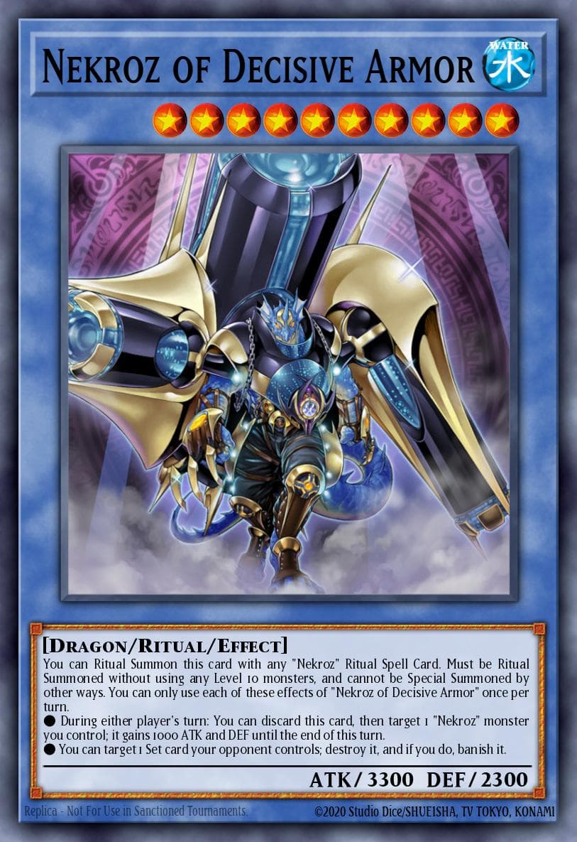 Carte Yu-Gi-Oh! Nekroz of Decisive Armor #133 — Battles of Legend: Monster Mayhem