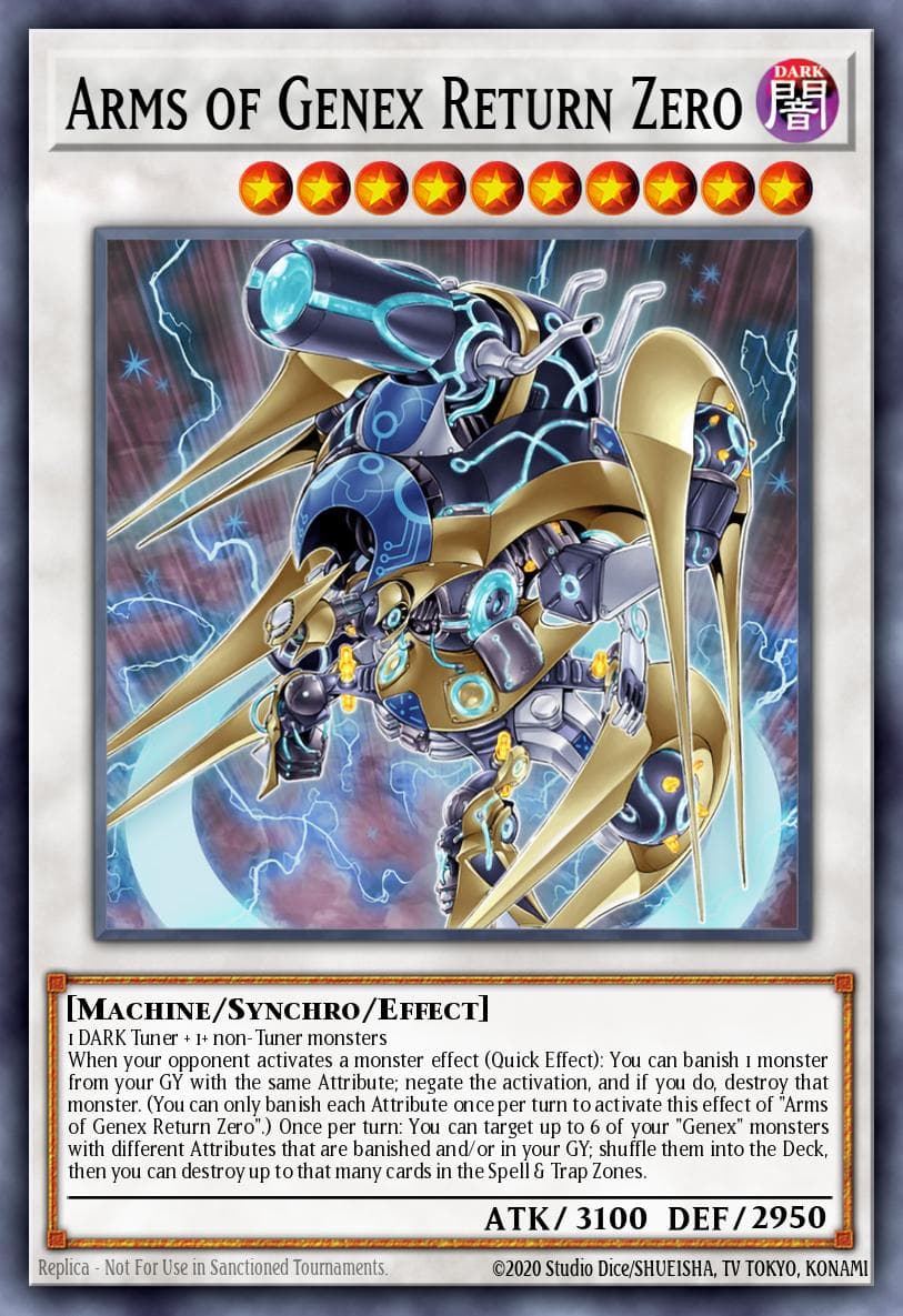 Carte Yu-Gi-Oh! Arms of Genex Return Zero #009 — Battles of Legend: Terminal Revenge