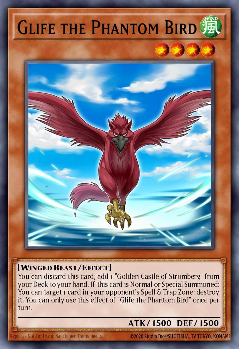 Carte Yu-Gi-Oh! Glife the Phantom Bird #008 — Battles of Legend: Relentless Revenge