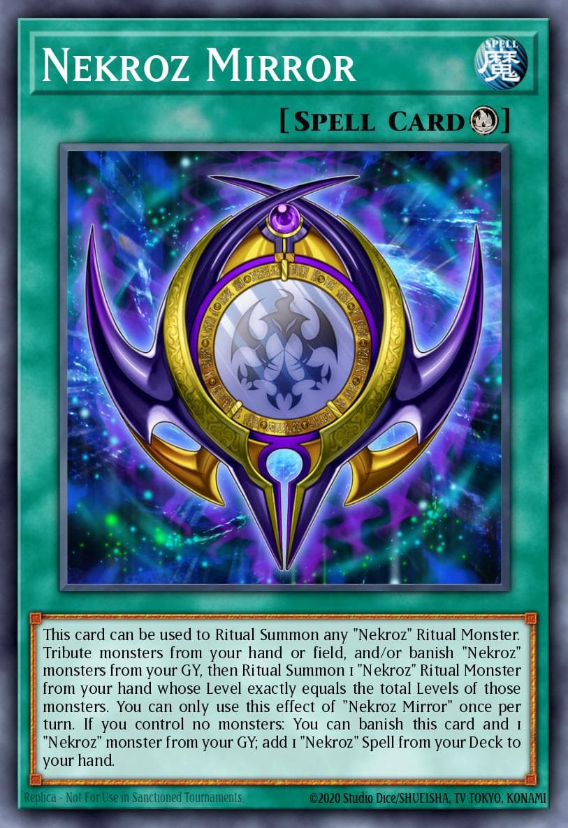 Carte Yu-Gi-Oh! Nekroz Mirror #165 — Battles of Legend: Monster Mayhem