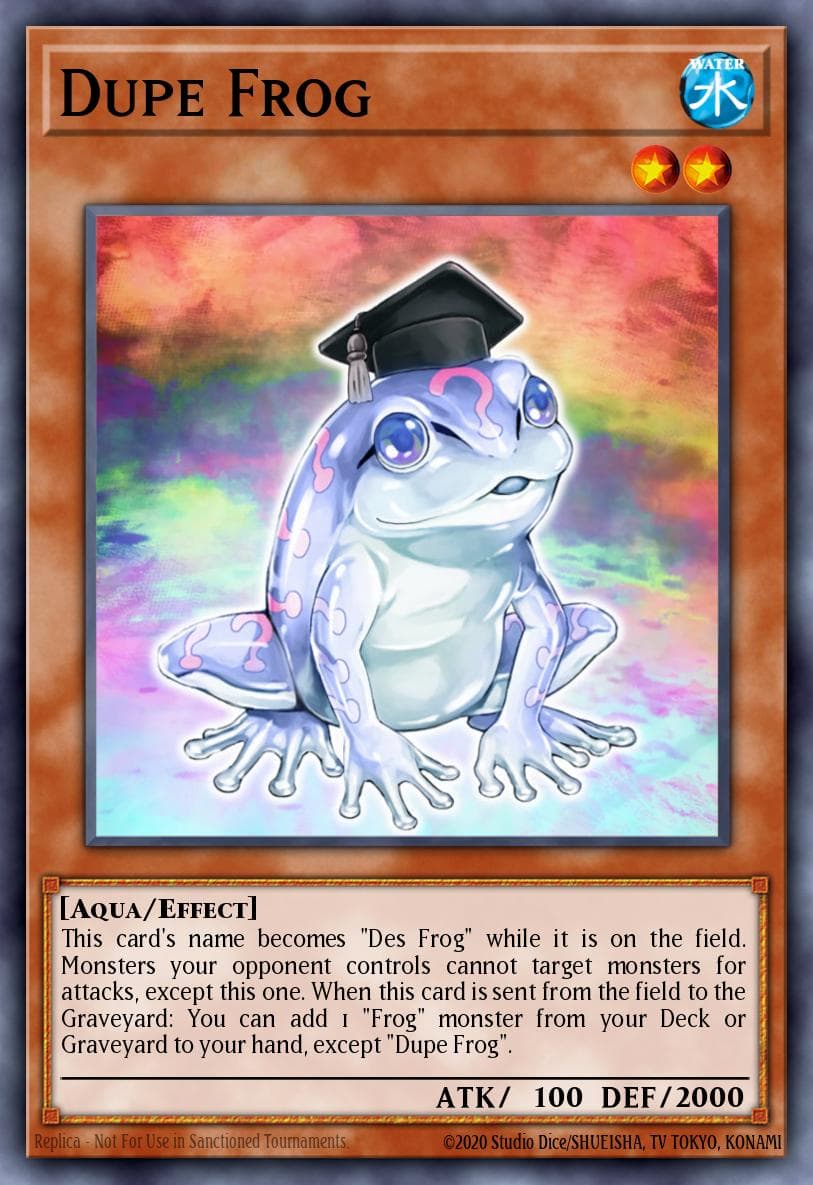 Carte Yu-Gi-Oh! Dupe Frog #055 — Battles of Legend: Glorious Gallery