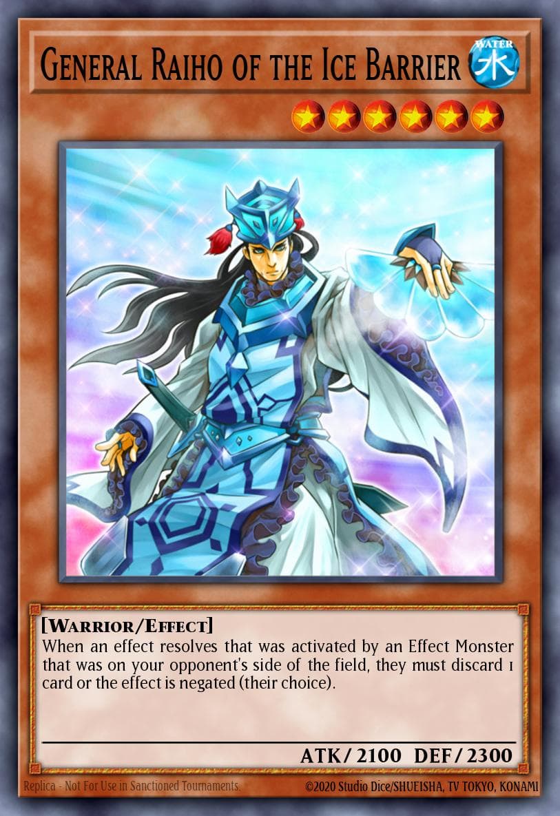 Carte Yu-Gi-Oh! General Raiho of the Ice Barrier #039 — War of the Giants: Round 2