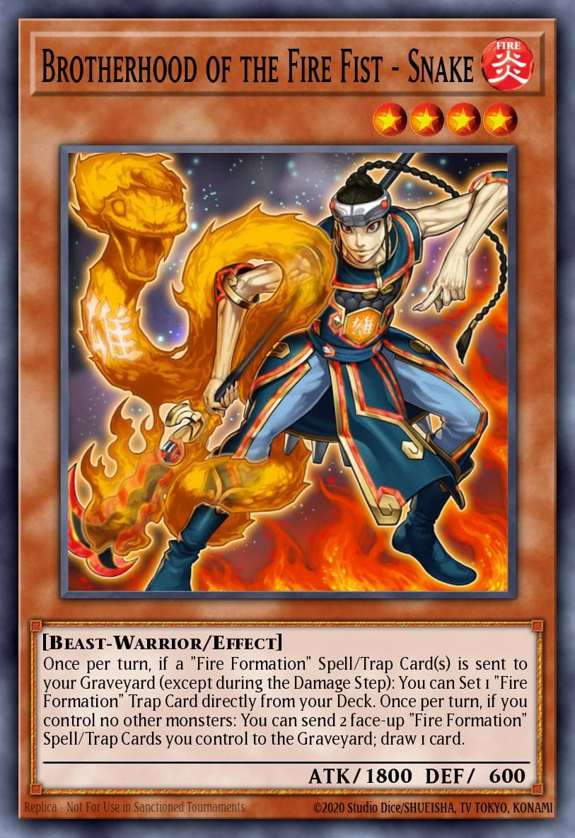 Carte Yu-Gi-Oh! Brotherhood of the Fire Fist - Snake #026 — Cosmo Blazer