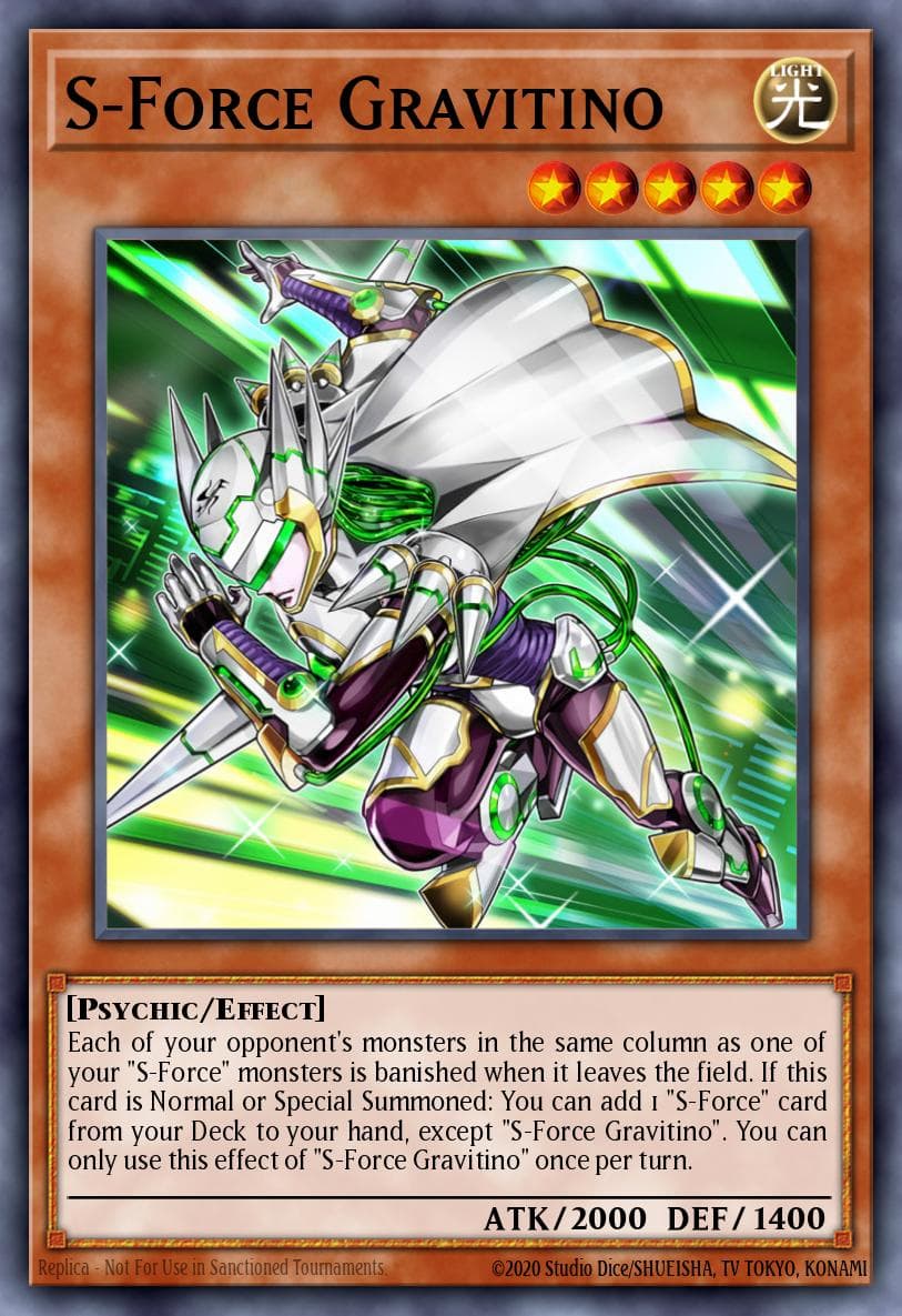Carte Yu-Gi-Oh! S-Force Gravitino #014 — Blazing Vortex