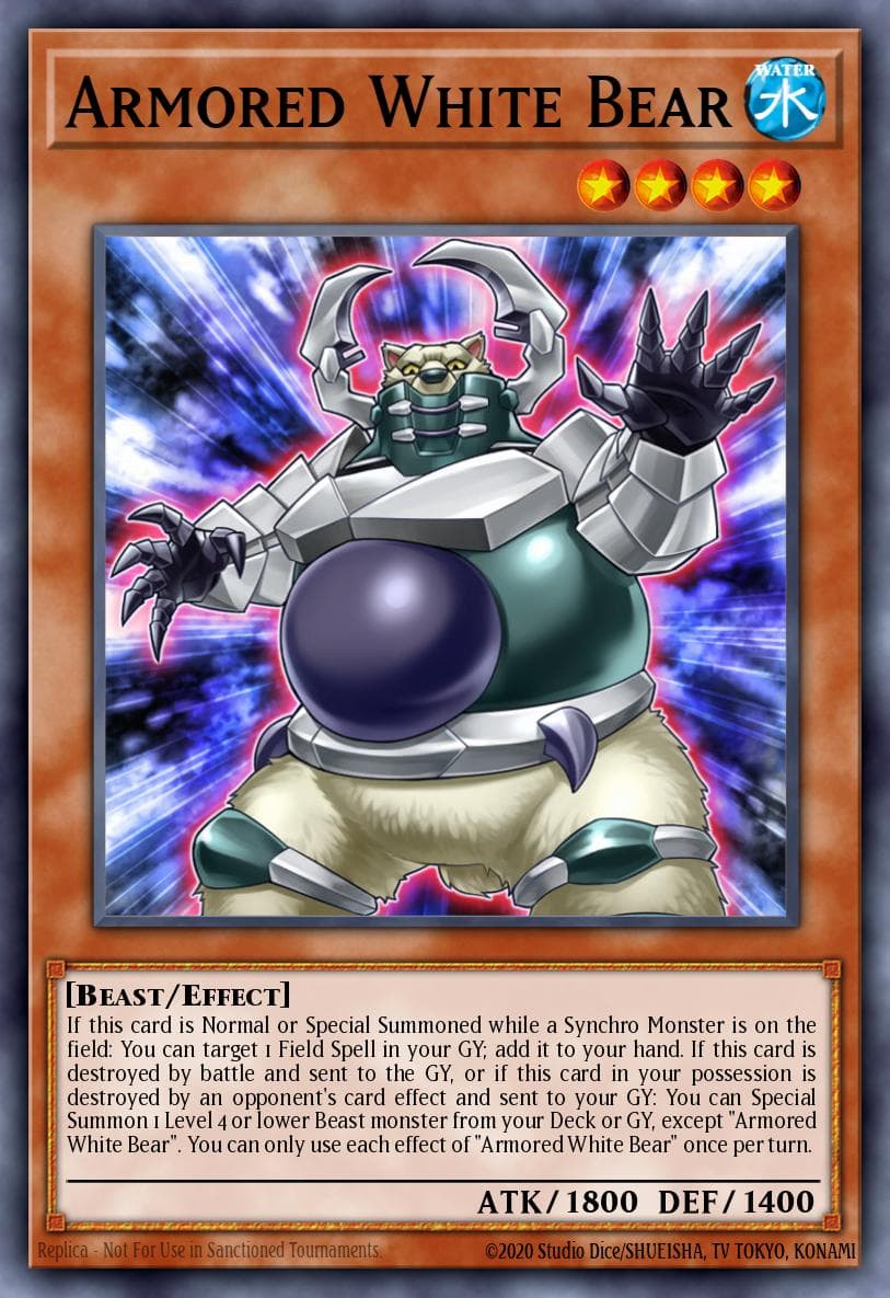 Carte Yu-Gi-Oh! Armored White Bear #016 — Battles of Legend: Armageddon