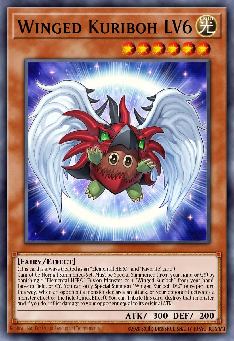 Carte Yu-Gi-Oh! Winged Kuriboh LV6 #001 — Battles of Legend: Terminal Revenge
