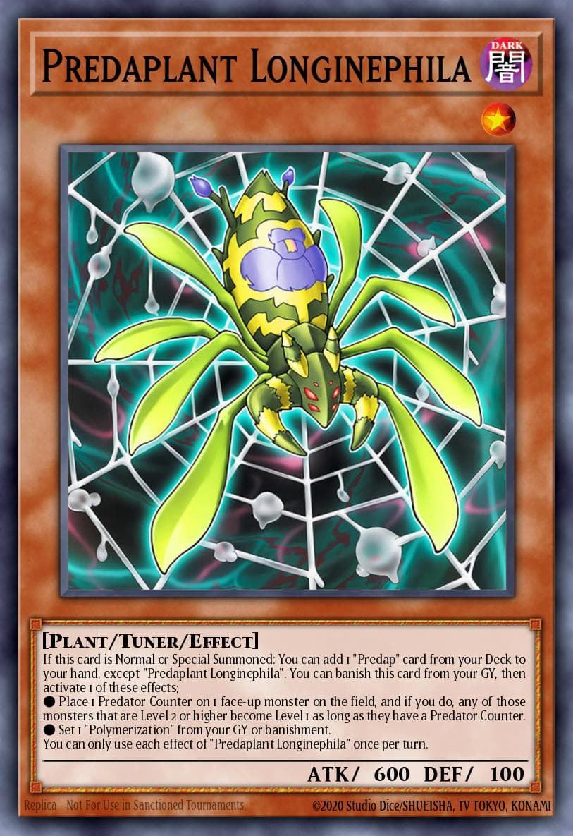 Carte Yu-Gi-Oh! Predaplant Longinephila #009 — Blazing Dominion