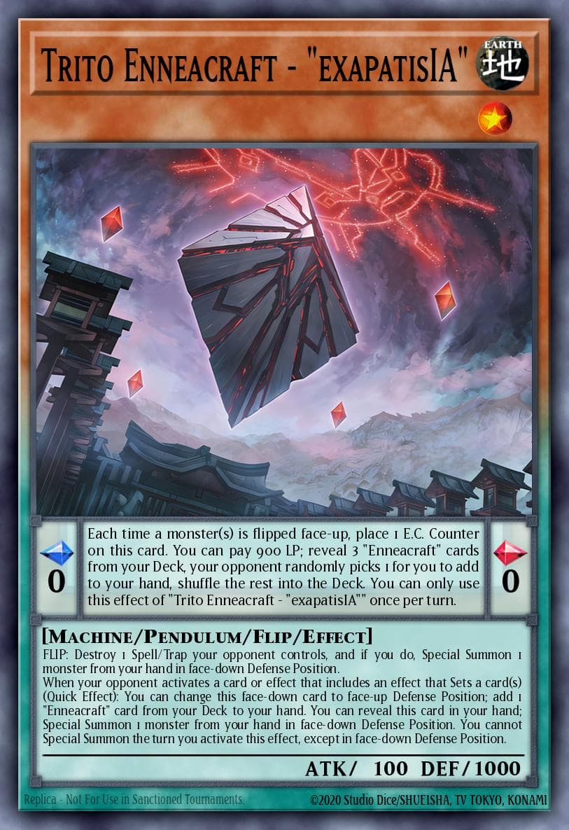 Carte Yu-Gi-Oh! Trito Enneacraft - "exapatisIA" #019 — Blazing Dominion