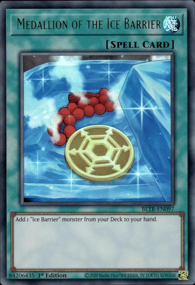 Carte Yu-Gi-Oh! Medallion of the Ice Barrier #098 — Battles of Legend: Terminal Revenge