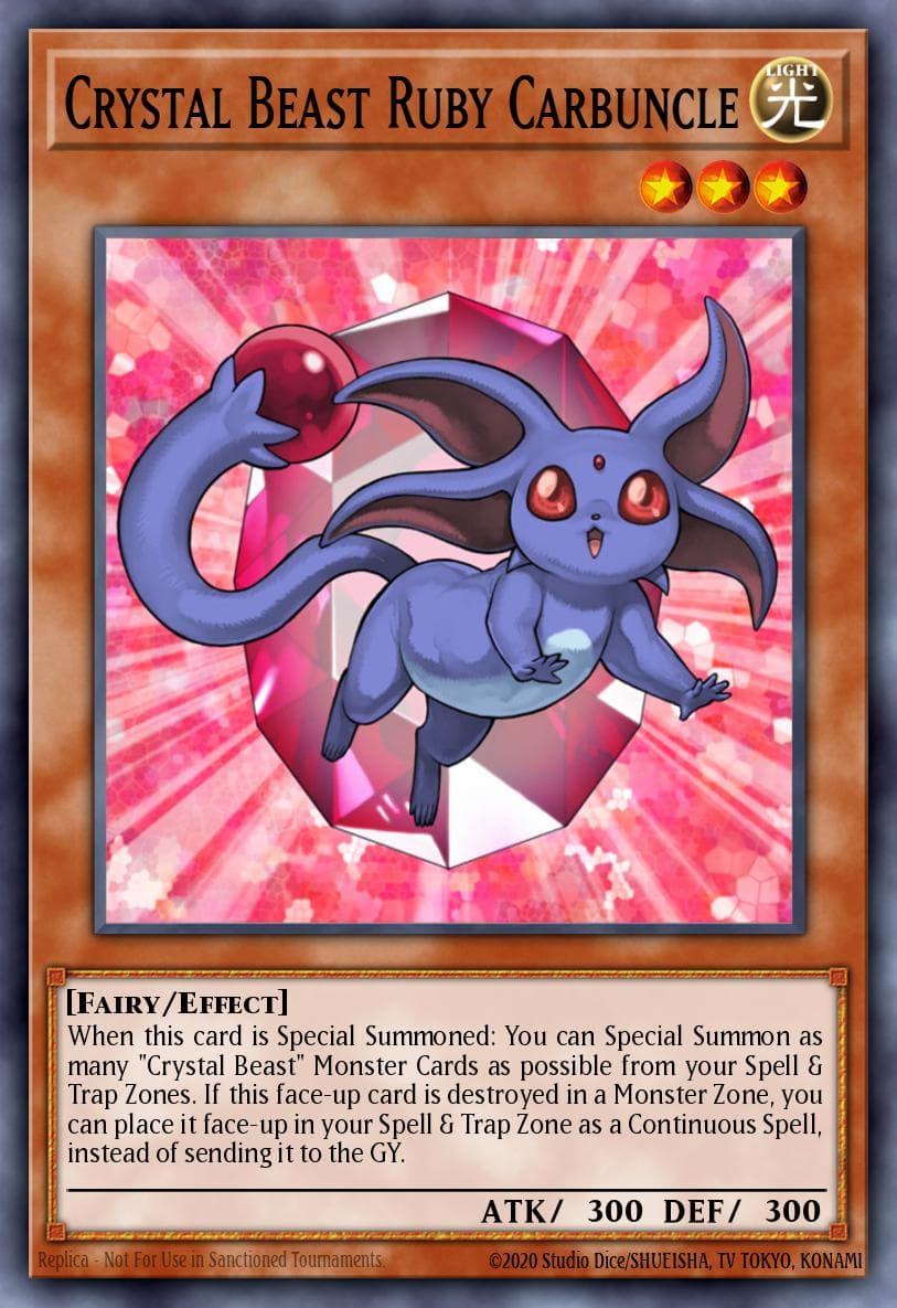 Carte Yu-Gi-Oh! Crystal Beast Ruby Carbuncle #047 — Battles of Legend: Crystal Revenge
