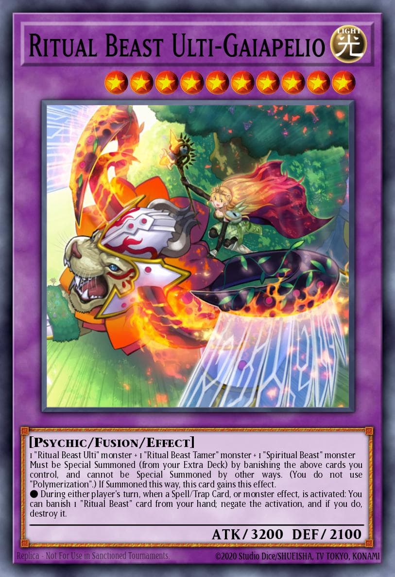 Carte Yu-Gi-Oh! Ritual Beast Ulti-Gaiapelio #086 — Battles of Legend: Terminal Revenge