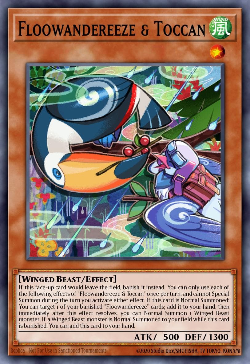 Carte Yu-Gi-Oh! Floowandereeze & Toccan #016 — Burst of Destiny