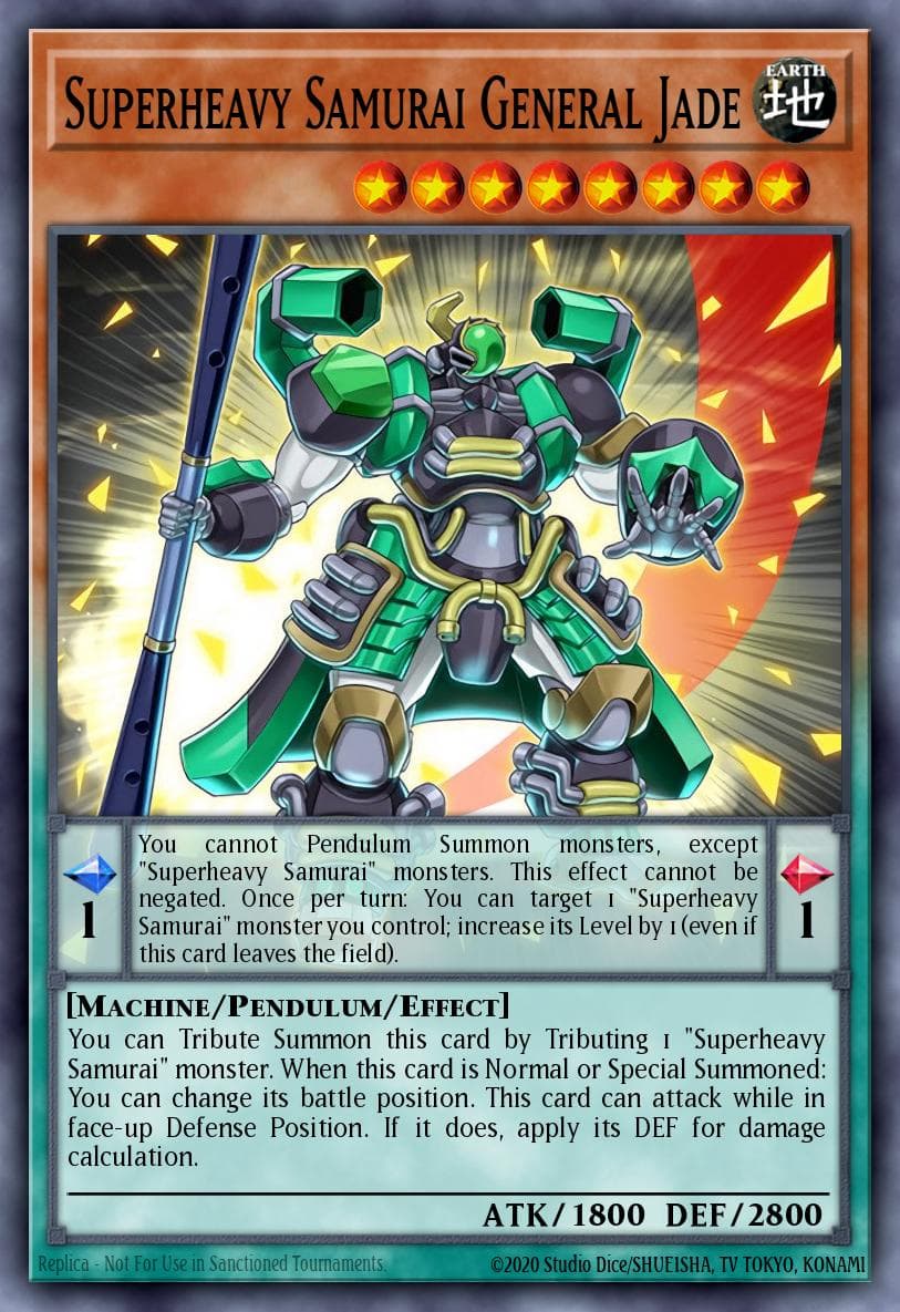Carte Yu-Gi-Oh! Superheavy Samurai General Jade #010 — Breakers of Shadow