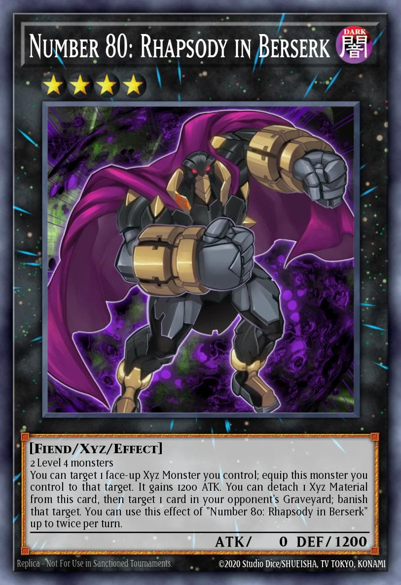 Carte Yu-Gi-Oh! Number 80: Rhapsody in Berserk #010 — Astral Pack Six