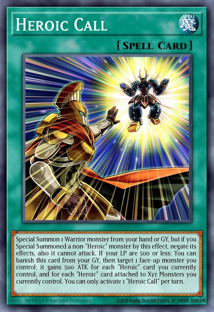 Carte Yu-Gi-Oh! Heroic Call #026 — Battles of Legend: Crystal Revenge