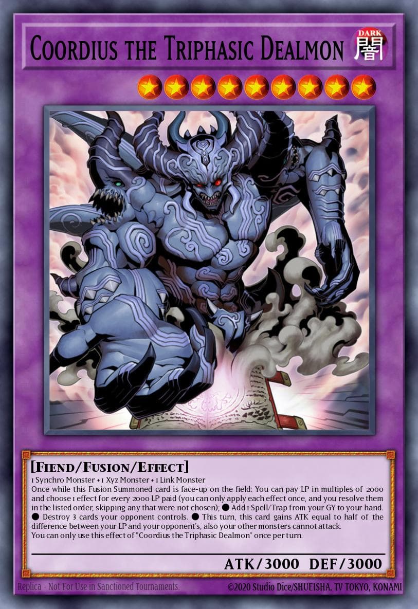 Carte Yu-Gi-Oh! Coordius the Triphasic Dealmon #083 — Blazing Vortex