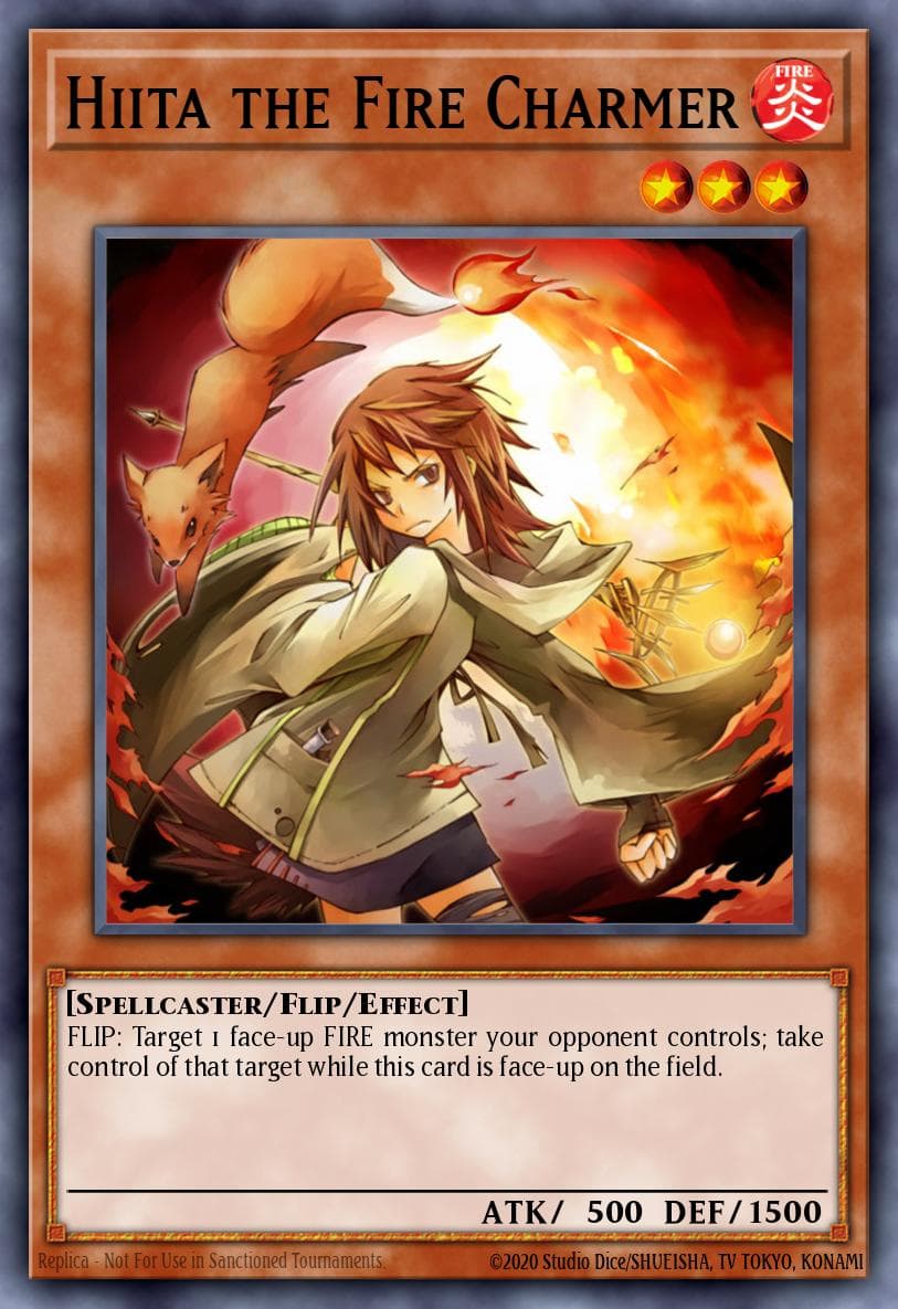 Carte Yu-Gi-Oh! Hiita the Fire Charmer #002 — THE CHRONICLES DECK: Spirit Charmers (All-Foil Edition)
