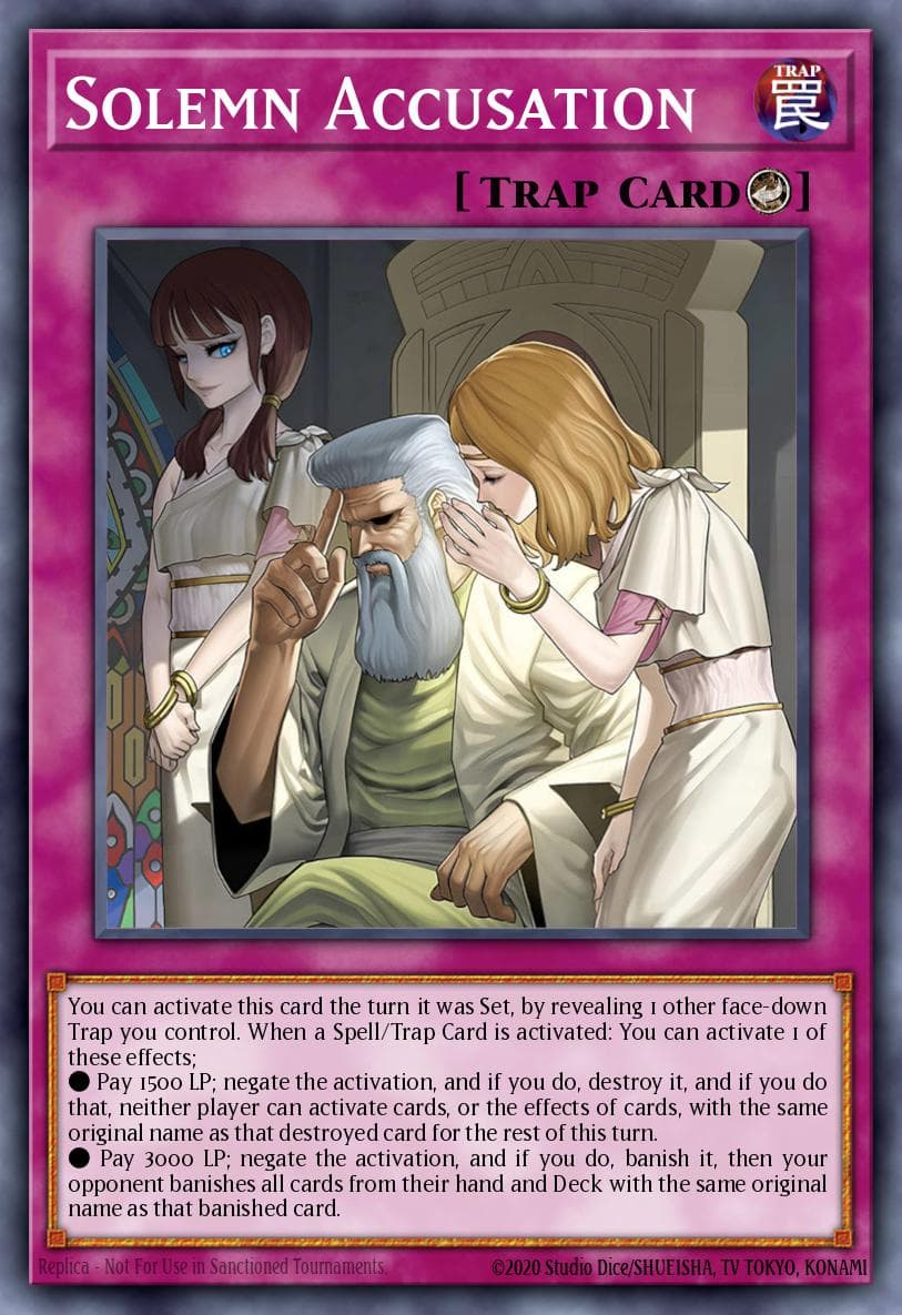 Carte Yu-Gi-Oh! Solemn Accusation #079 — Blazing Dominion