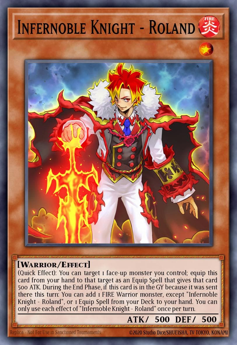 Carte Yu-Gi-Oh! Infernoble Knight - Roland #050 — Amazing Defenders