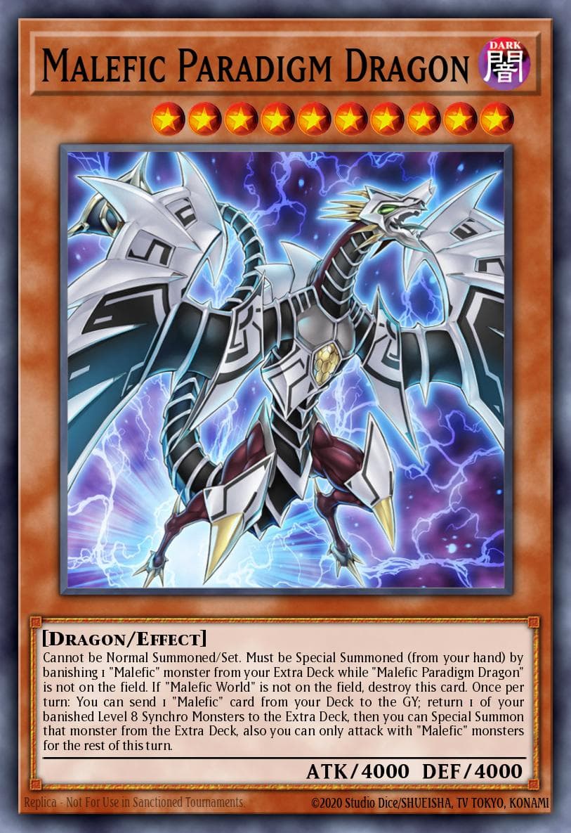 Carte Yu-Gi-Oh! Malefic Paradigm Dragon #019 — Battles of Legend: Armageddon