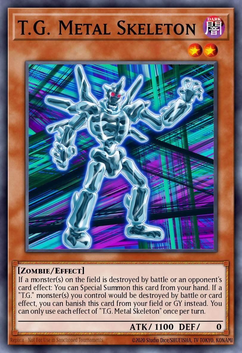 Carte Yu-Gi-Oh! T.G. Metal Skeleton #025 — Battles of Legend: Hero's Revenge