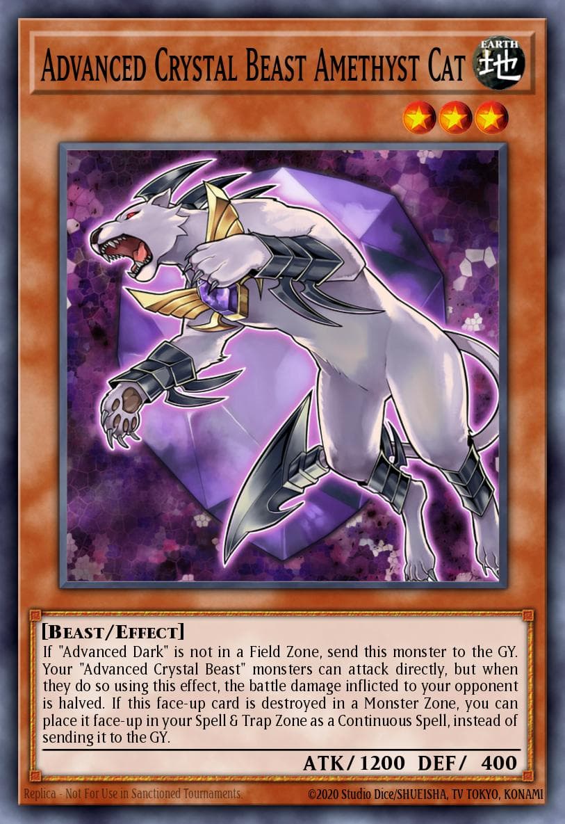 Carte Yu-Gi-Oh! Advanced Crystal Beast Amethyst Cat #011 — Battles of Legend: Crystal Revenge