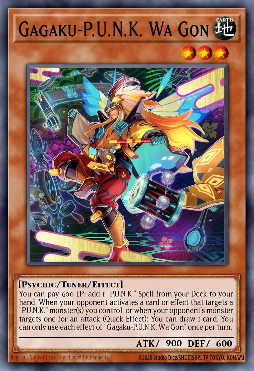 Carte Yu-Gi-Oh! Gagaku-P.U.N.K. Wa Gon #071 — Battles of Legend: Monster Mayhem