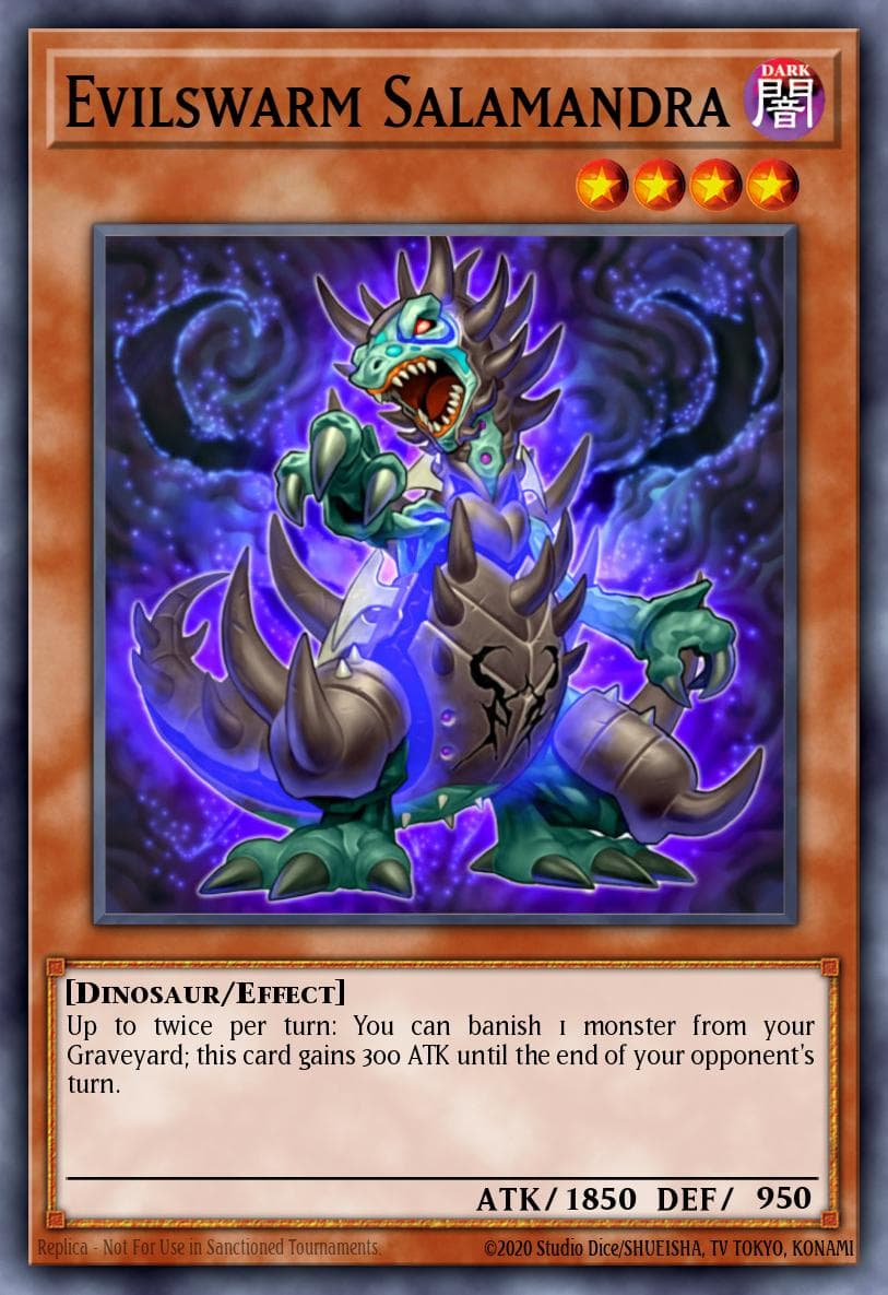 Carte Yu-Gi-Oh! Evilswarm Salamandra #058 — War of the Giants: Round 2