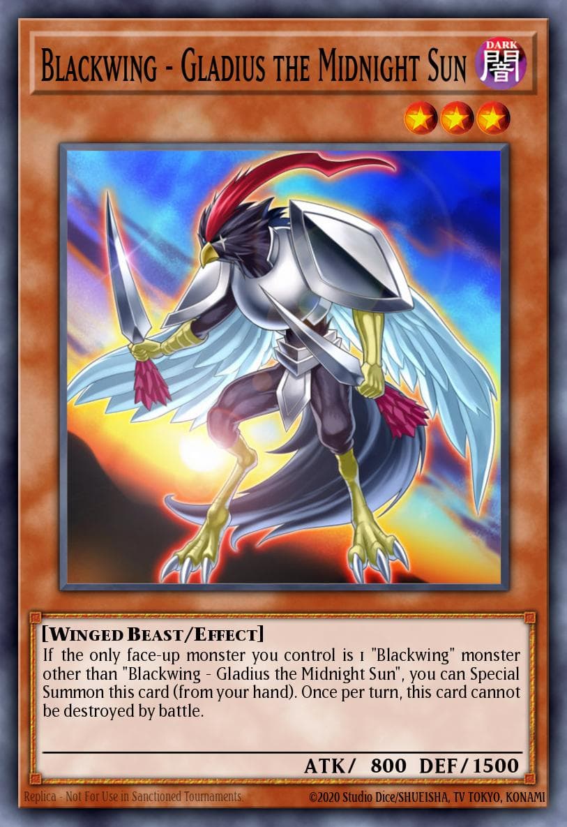 Carte Yu-Gi-Oh! Blackwing - Gladius the Midnight Sun #095 — Cosmo Blazer