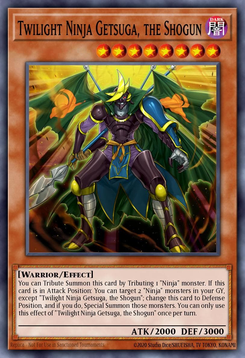 Carte Yu-Gi-Oh! Twilight Ninja Getsuga, the Shogun #017 — Breakers of Shadow
