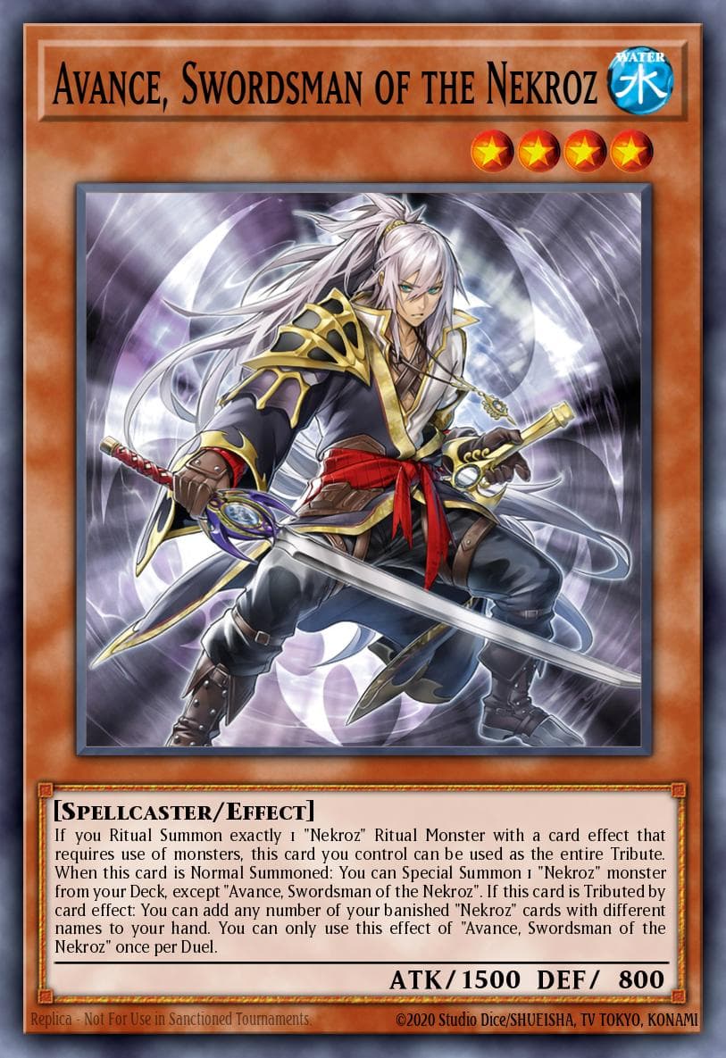 Carte Yu-Gi-Oh! Avance, Swordsman of the Nekroz #024 — Battles of Legend: Monster Mayhem