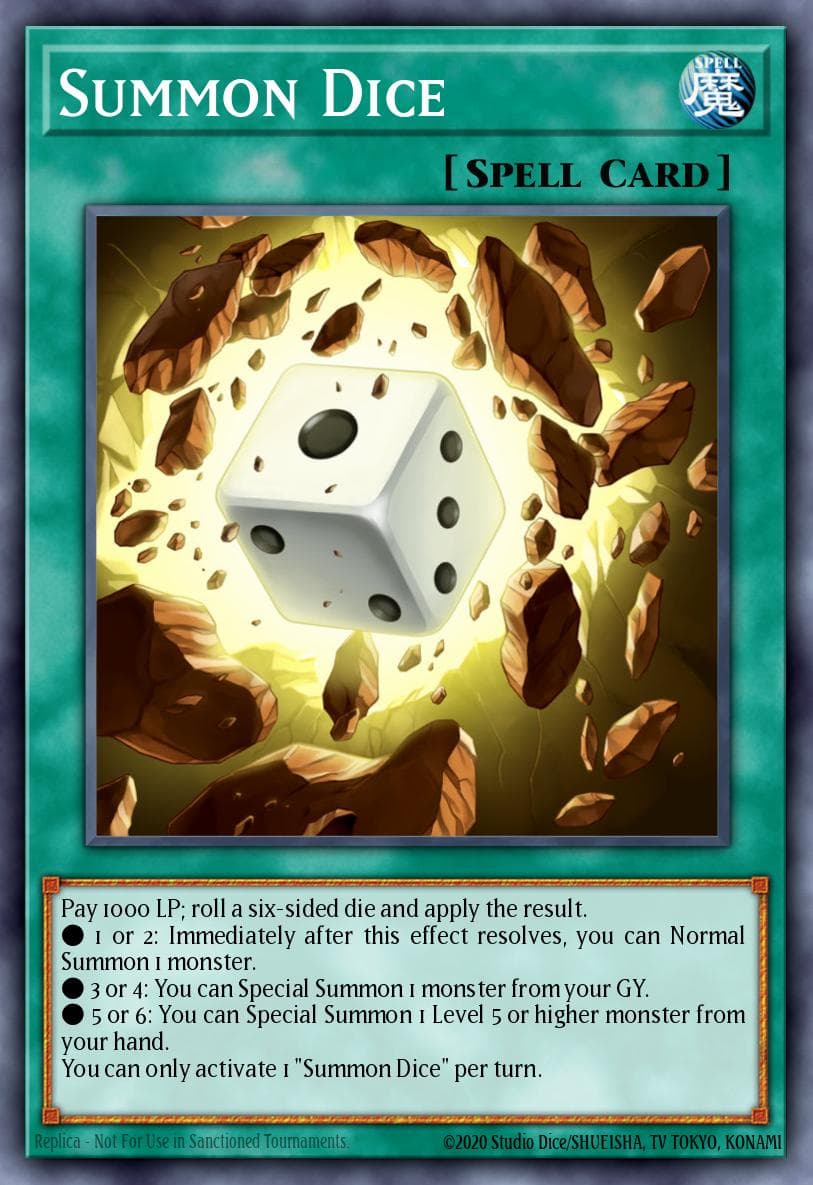 Carte Yu-Gi-Oh! Summon Dice #002 — Battles of Legend: Relentless Revenge