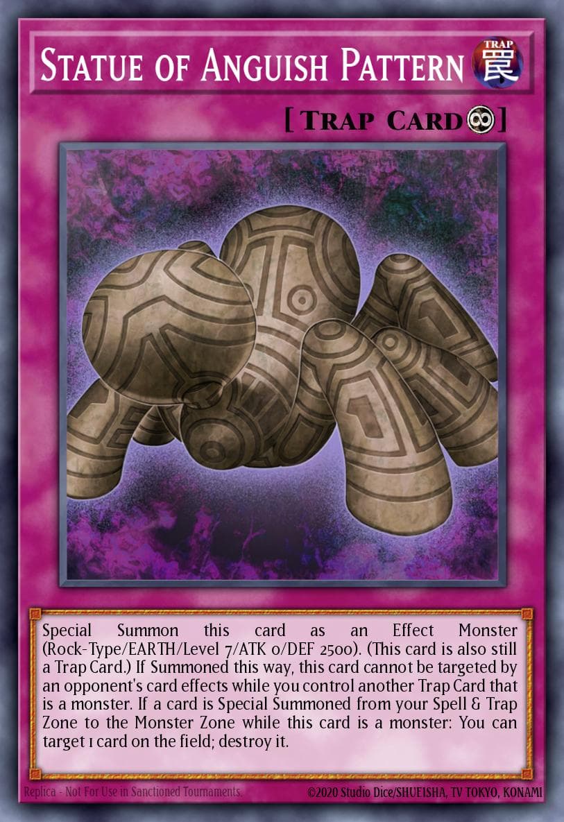Carte Yu-Gi-Oh! Statue of Anguish Pattern #132 — Battles of Legend: Glorious Gallery