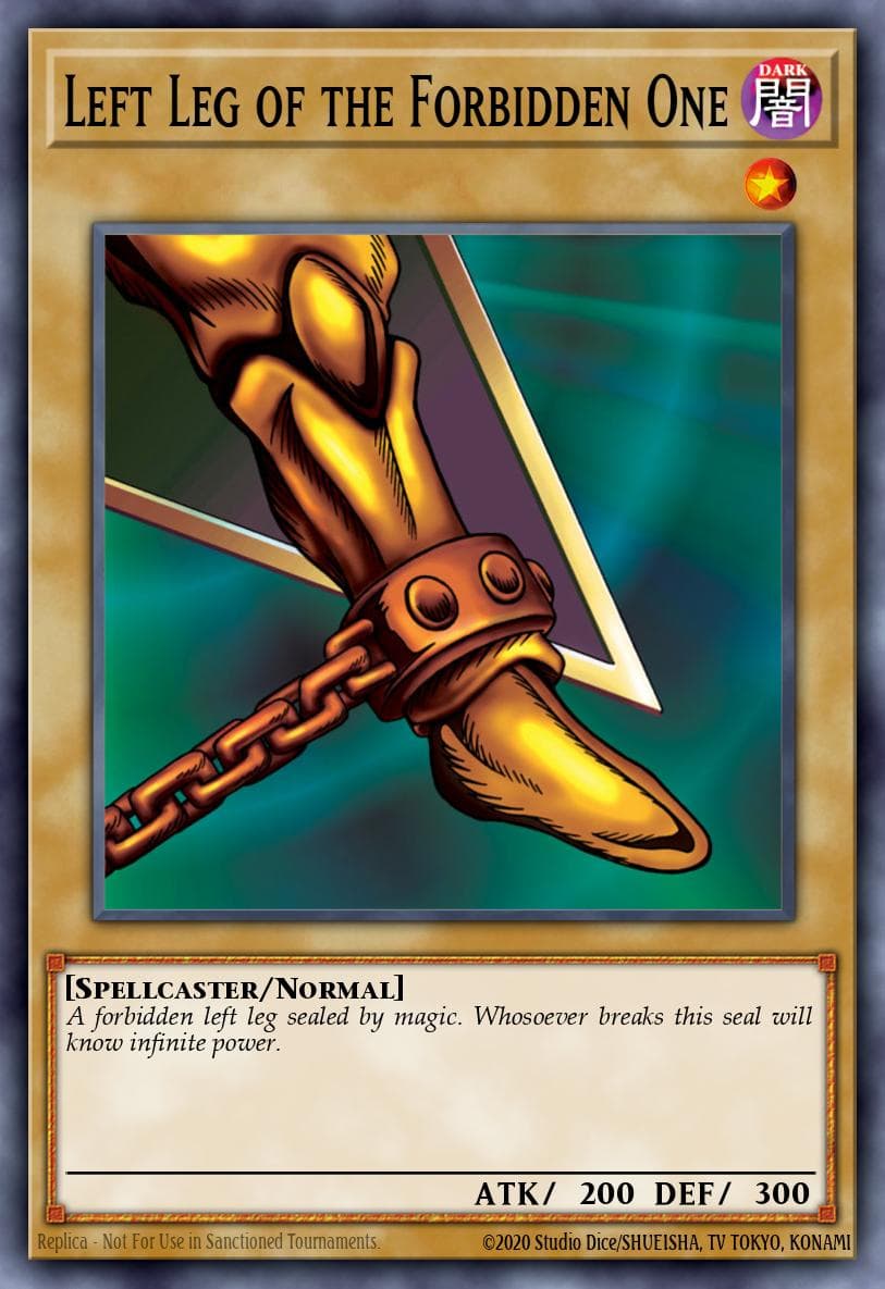 Carte Yu-Gi-Oh! Left Leg of the Forbidden One #103 — Battles of Legend: Crystal Revenge