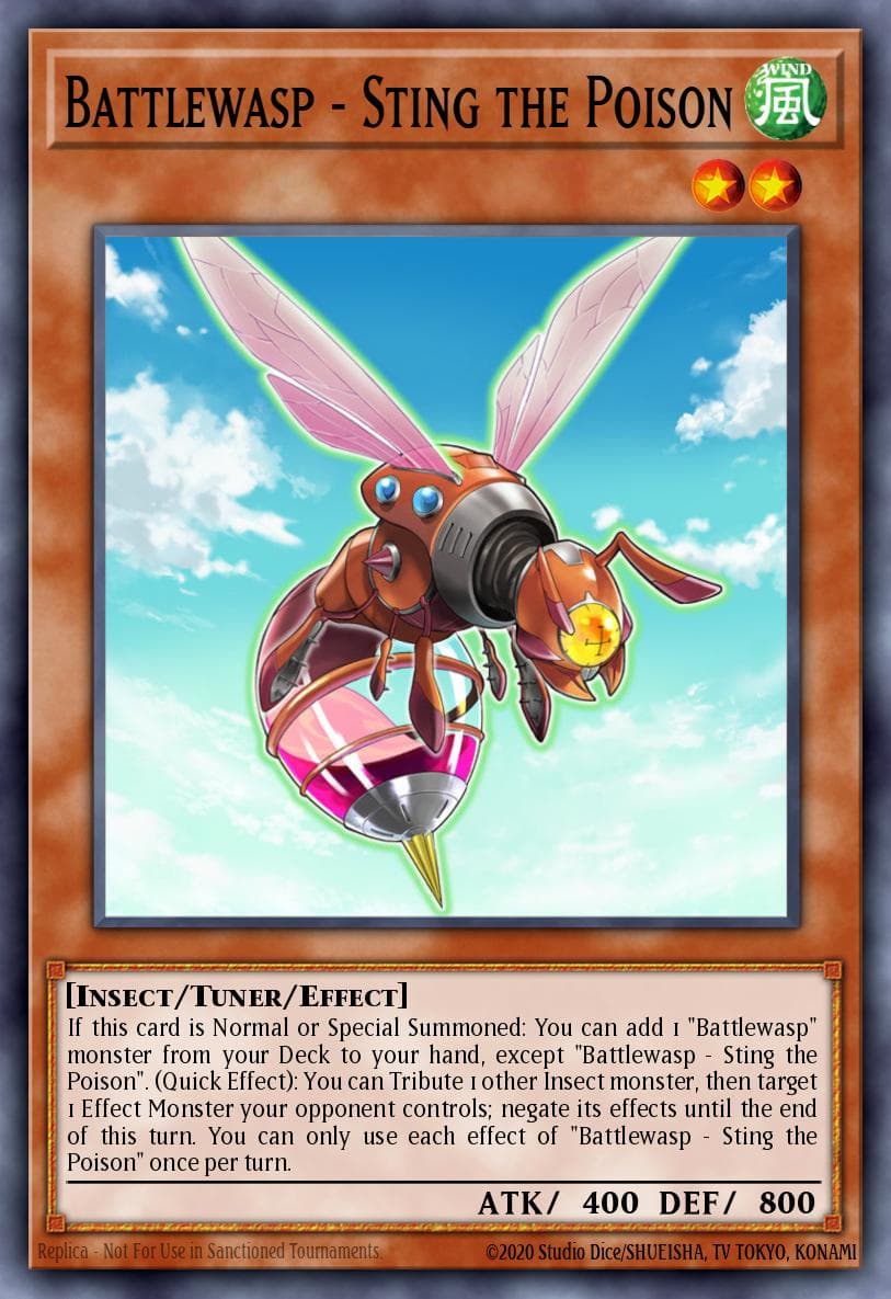 Carte Yu-Gi-Oh! Battlewasp - Sting the Poison #033 — Battles of Legend: Hero's Revenge