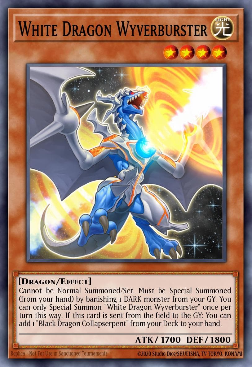 Carte Yu-Gi-Oh! White Dragon Wyverburster #076 — Battles of Legend: Hero's Revenge