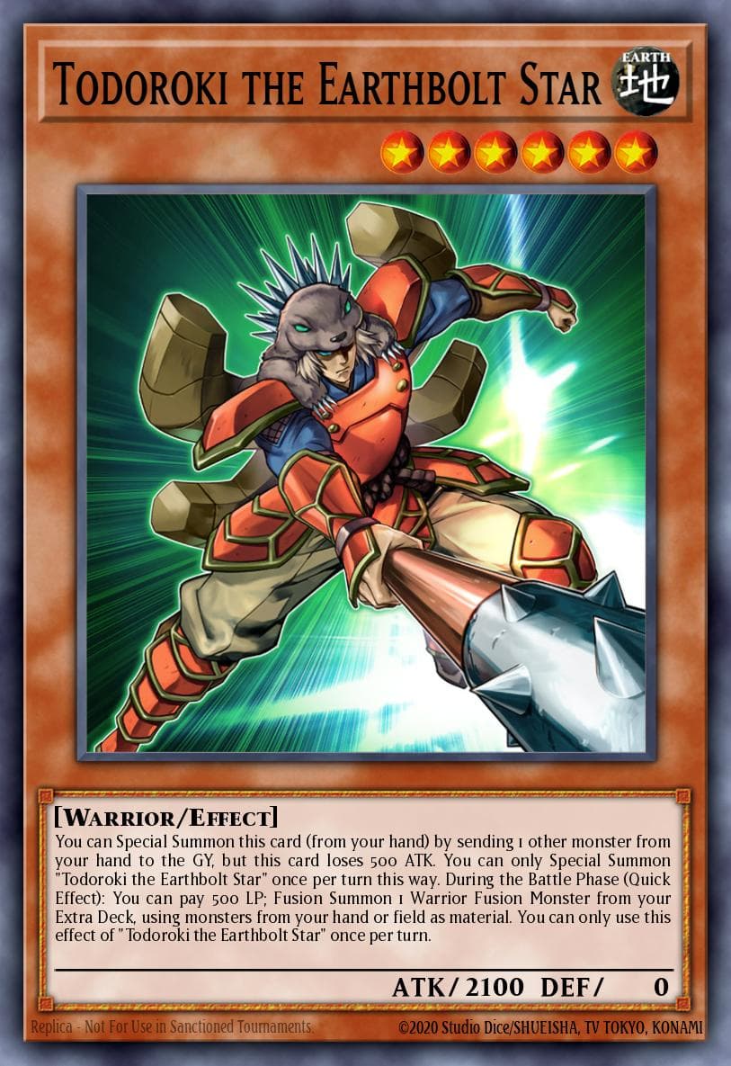 Carte Yu-Gi-Oh! Todoroki the Earthbolt Star #035 — Battles of Legend: Crystal Revenge