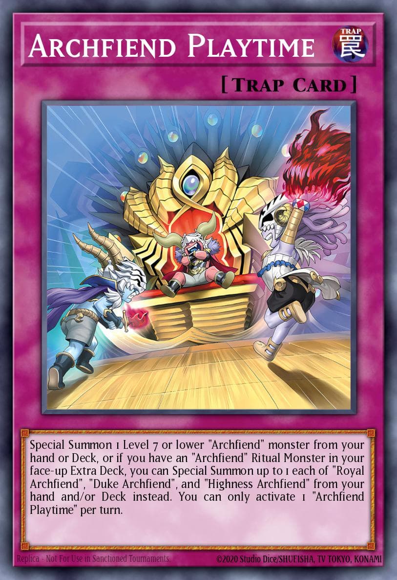 Carte Yu-Gi-Oh! Archfiend Playtime #073 — Burst Protocol