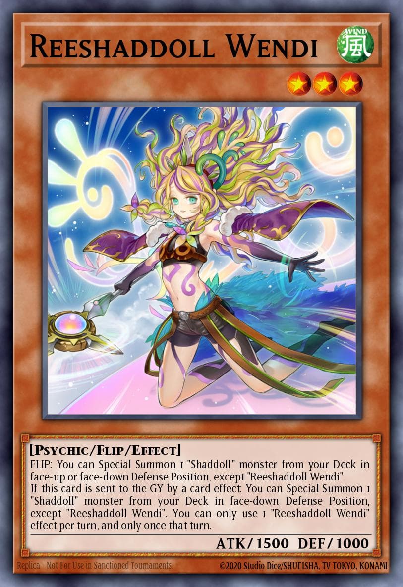 Carte Yu-Gi-Oh! Reeshaddoll Wendi #074 — Battles of Legend: Glorious Gallery