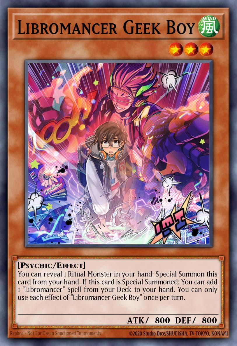 Carte Yu-Gi-Oh! Libromancer Geek Boy #000 — Battle of Chaos