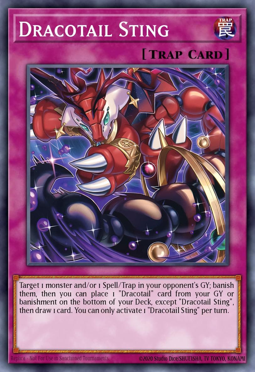 Carte Yu-Gi-Oh! Dracotail Sting #136 — Battles of Legend: Glorious Gallery