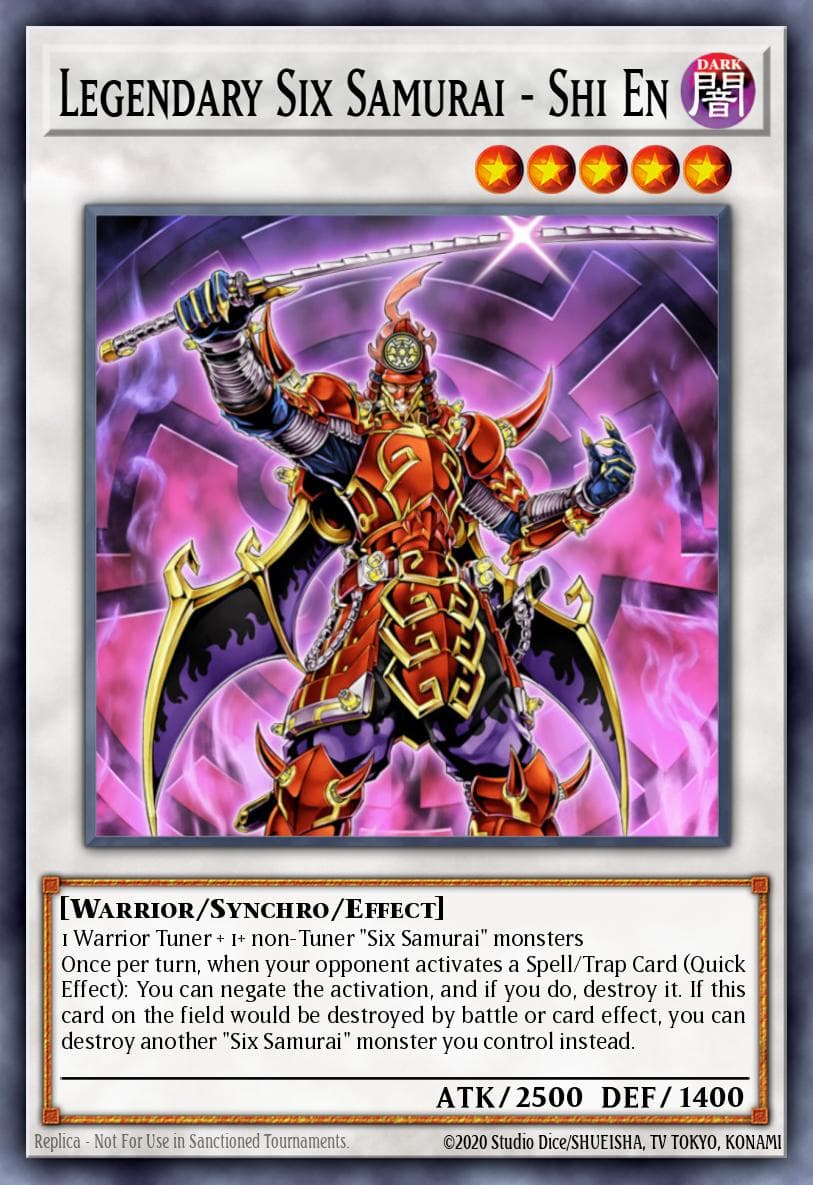Carte Yu-Gi-Oh! Legendary Six Samurai - Shi En #007 — Battles of Legend: Glorious Gallery
