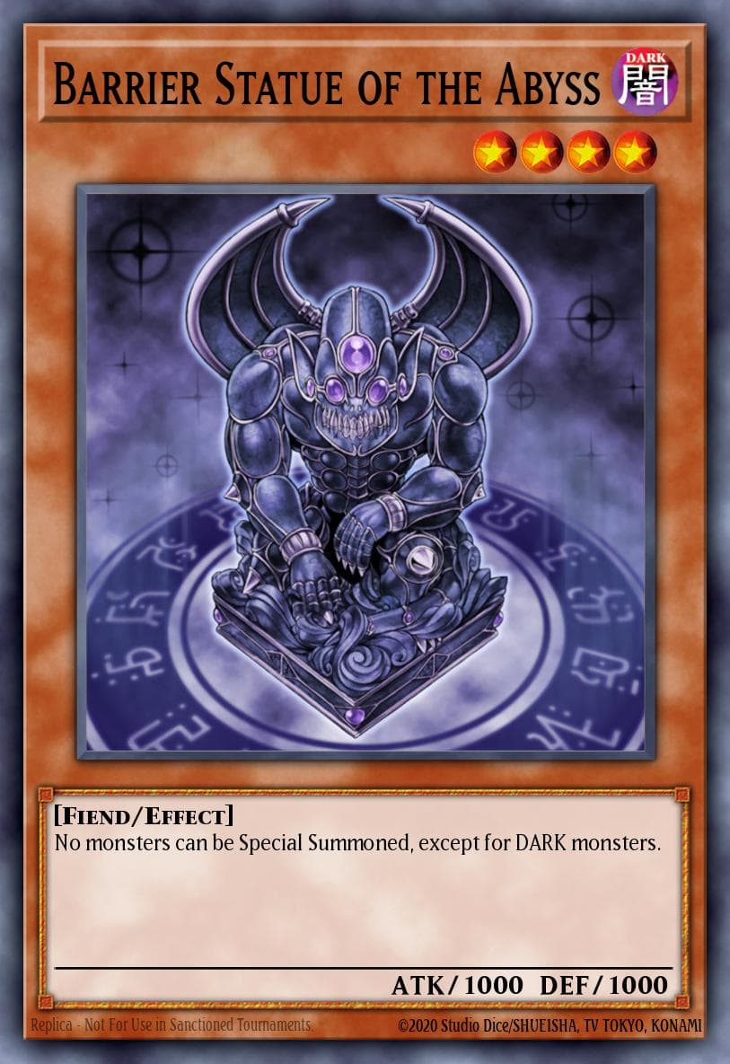Carte Yu-Gi-Oh! Barrier Statue of the Abyss #018 — Cyberdark Impact