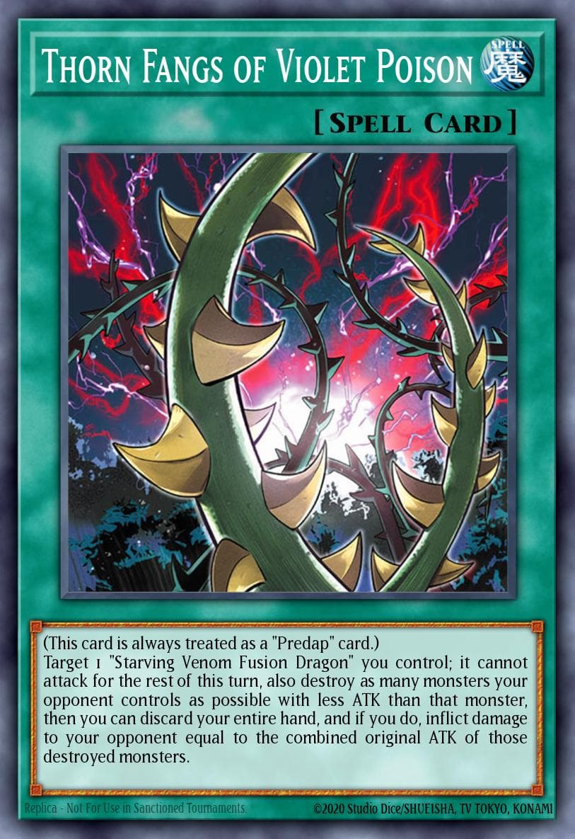 Carte Yu-Gi-Oh! Thorn Fangs of Violet Poison #039 — Battles of Legend: Glorious Gallery
