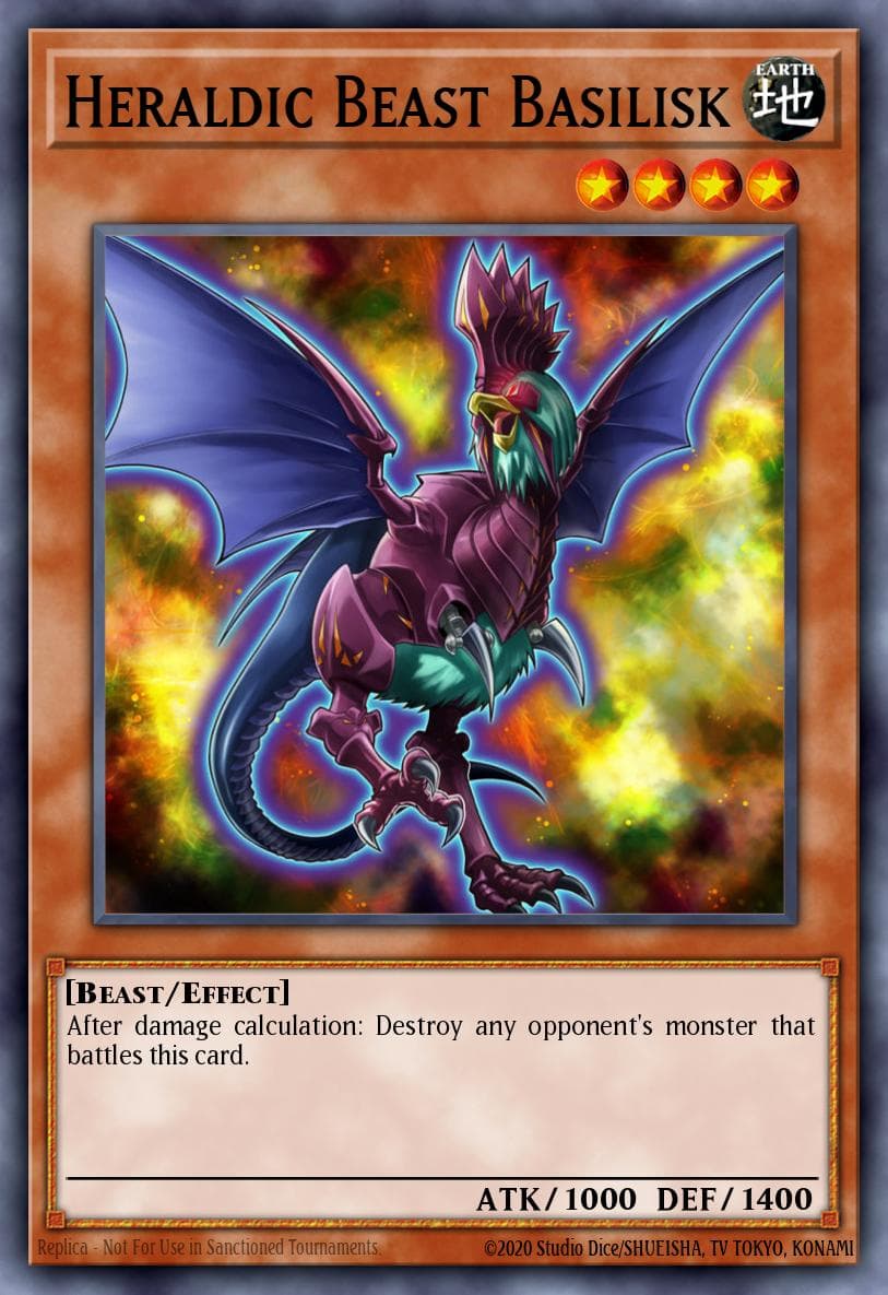 Carte Yu-Gi-Oh! Heraldic Beast Basilisk #013 — Cosmo Blazer