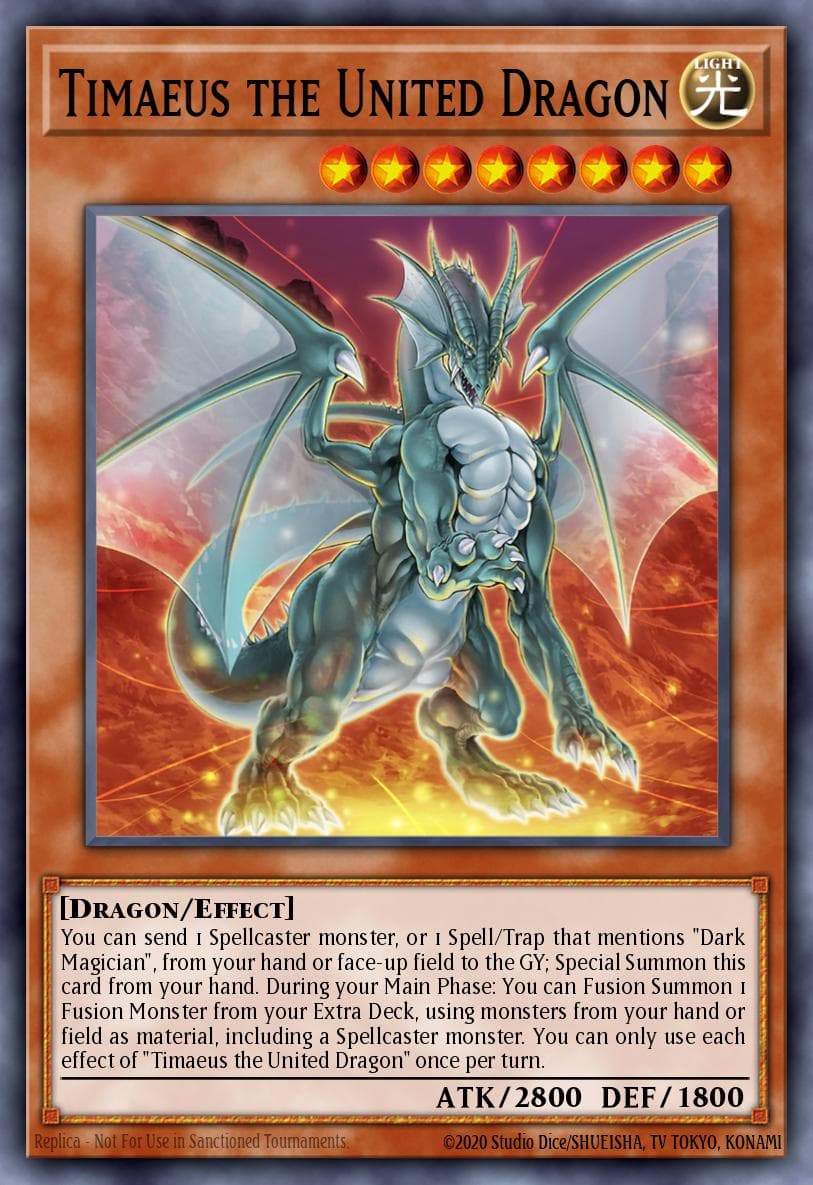 Carte Yu-Gi-Oh! Timaeus the United Dragon #003 — Battle of Chaos