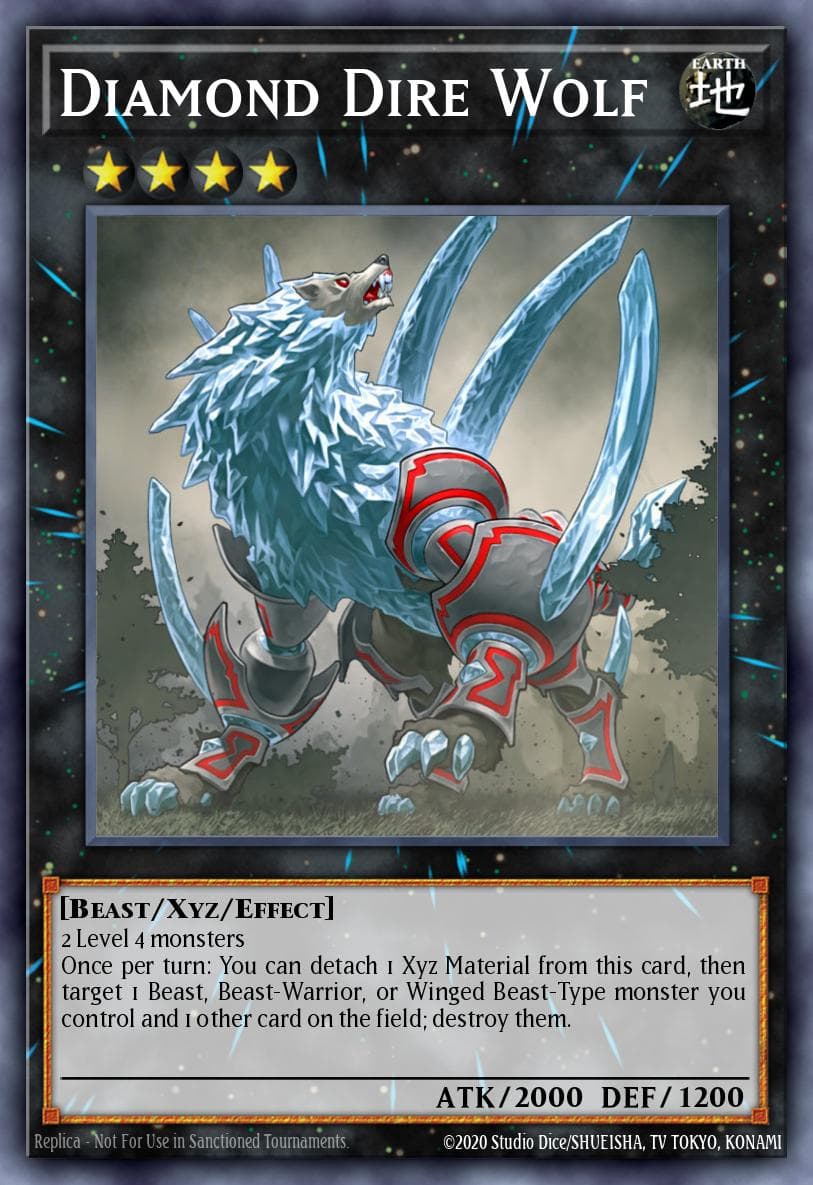 Carte Yu-Gi-Oh! Diamond Dire Wolf #127 — Battle Pack 3: Monster League